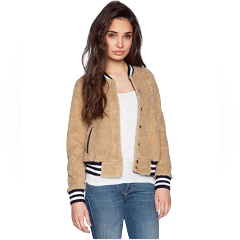 MOTHER Tan Bomber Jacket